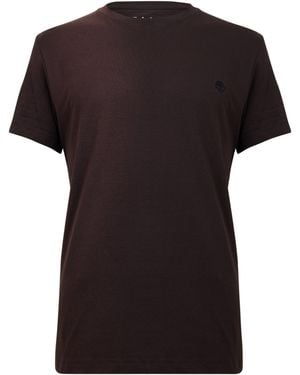 Timberland Dunstan Cotton Crew-Neck Short-Sleeve Slim-Fit T-Shirt - Brown