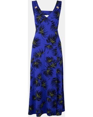 Biba Midi Slip Dress - Blue