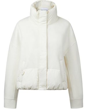 Raey Quilted Cropped Short Puffer Jacket - White