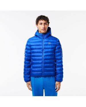 Lacoste Slim Fit Short Puffer Jacket - Blue