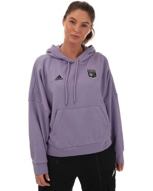 adidas Olymipique Lyonnais Hoodie - Purple