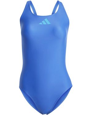 adidas 3 Bar Logo Swimsuit - Blue