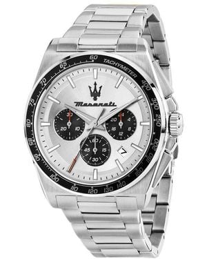 Maserati Velocita Water Resistant Analogue Quartz Watch - Metallic