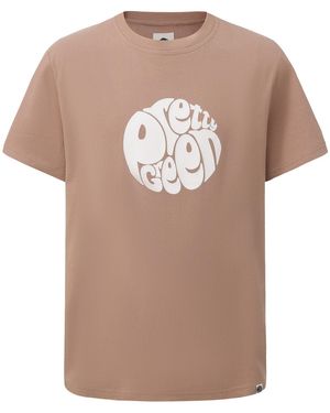 Pretty Green Large Logo Tee - Natural