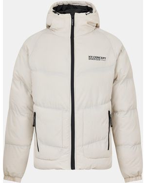 NY Concept Adults Stowe Puffer Jacket - White
