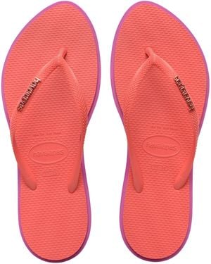 Havaianas Slim Point Flip Flops - Red