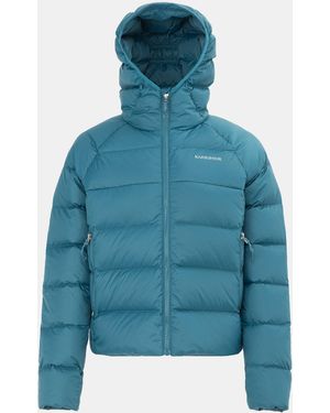 Karrimor Base Camp Wind Resistant Duck Down Dwr Hip Length Down Jacket - Blue