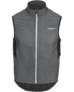 Pinnacle Water And Wind Resistant Reflective Funnel Neck Gilet - Grey