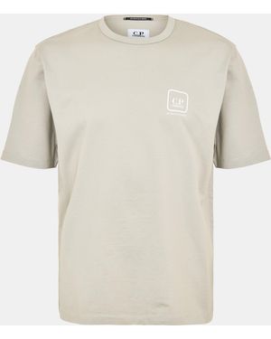 CP COMPANY METROPOLIS Stencil Large T-Shirt - Natural