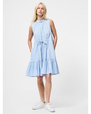 French Connection Era Shirt Mini Dress - Blue