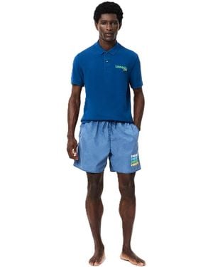 Lacoste Quick Dry Swimming Trunks - Blue