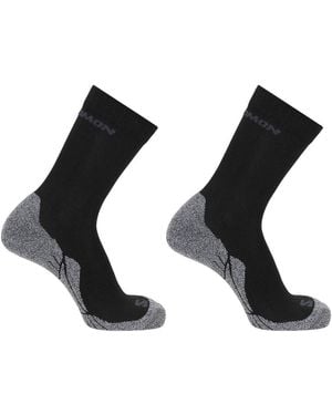 Salomon Crew 2 Pack Walking Socks - Black