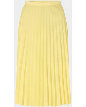Lacoste Long Pleated Skirt - Yellow