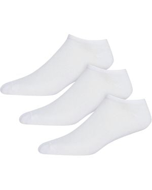 DKNY 3 Pack Trainer Socks Layla - White