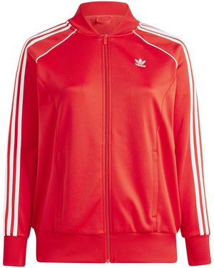 adidas Originals Adidas Signature Three Stripe Track Top - Red