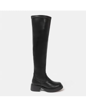 Miso Over The Knee Ladies Boots - Black