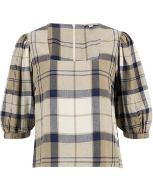 Barbour Short Sleeve Blouse - Multicolour