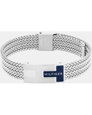 Tommy Hilfiger Nautical Stainless Steel Mesh Bracelet - Metallic