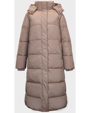 Jack Wills Water Resistant Wind Resistant Detachable Hood Short Puffer Jacket - Brown