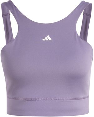 adidas Medium Impact Sports Bra - Purple