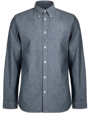 Lacoste Long Sleeve Logo Shirt - Blue