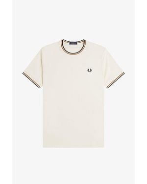 Fred Perry Twin Tipped T-Shirt - White