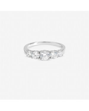 Inicio Sterling Band Engagement Ring - White