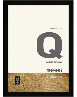 nielsen Quadrum Wooden Picture Frame With Glass Front - Black