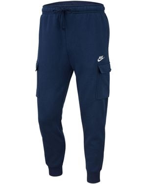 Nike Sportswear Club Fleece Cargo Trousers - Blue