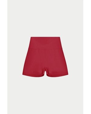 The Couture Club Sculpt Tracksuit Shorts - Red
