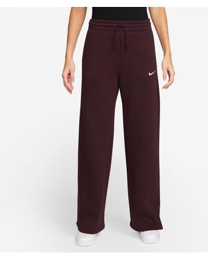Nike Sportswear Phoenix Fleece High-Waisted Wide-Leg Joggers - Red