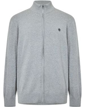 Timberland Full Zip Sweat Cotton Fleece - Grey