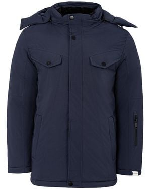 Lee Cooper Quilted Padded Puffer Jacket - Blue