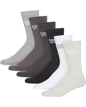 DKNY 6 Pack Sports Socks Radde - Black