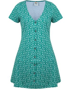 SoulCal & Co California Button-Up Mini Dress - Blue