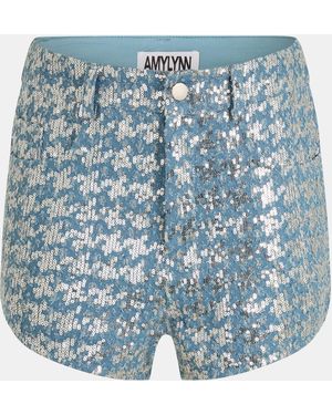 Amy Lynn Booty Shorts - Blue