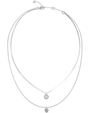 Guess 4G Crush Pendant Necklace - Metallic