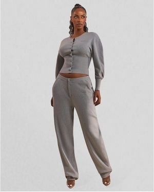 Mars the Label Button Up Joggers - Grey