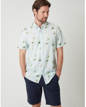 Saltwell Short-Sleeve Oxford Shirt - Grey