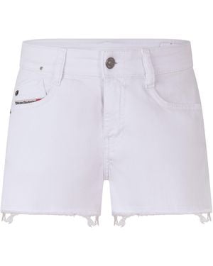 DIESEL De-Rifty-Out Calzoncini Denim Shorts - White