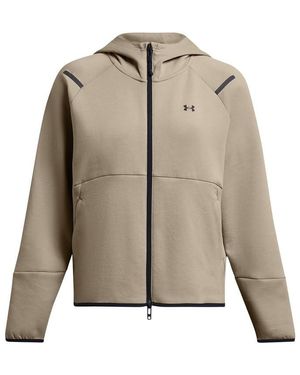 Under Armour S Unstoppabl Fleece Full Zip Top Green Xs Lyst UK