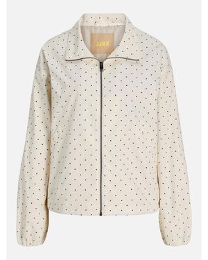 JJXX Polka Dot Harrington Jacket - White