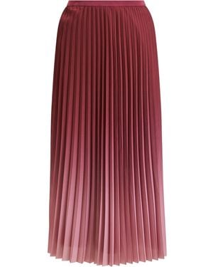 French Connection Sunburst Crepe Midi Skirt - Red