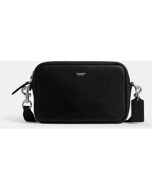 COACH Radio Leather Camera Bag - Black