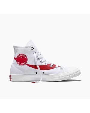 Converse Adults Chuck Taylor All Star Canvas High-Top Trainers - White