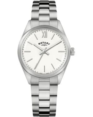 Rotary Ladies Heritage Dial Ss Bracelet Watc - Metallic