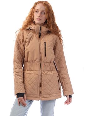 DKNY Quilted Transitional Jacket - Brown