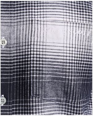 Lyle & Scott Flannel Long Sleeve Patterned Shirt - Blue