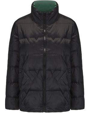 Firetrap Short Duck Down Funnel Neck Long Sleeve Down Jacket - Black