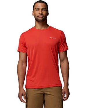 Columbia Zero Rules Light Ss Crew - Red